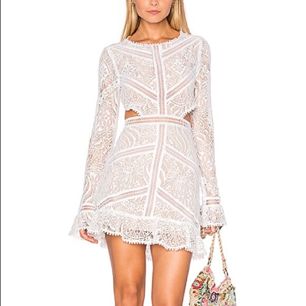 FOR LOVE AND LEMONS WHITE DRESS